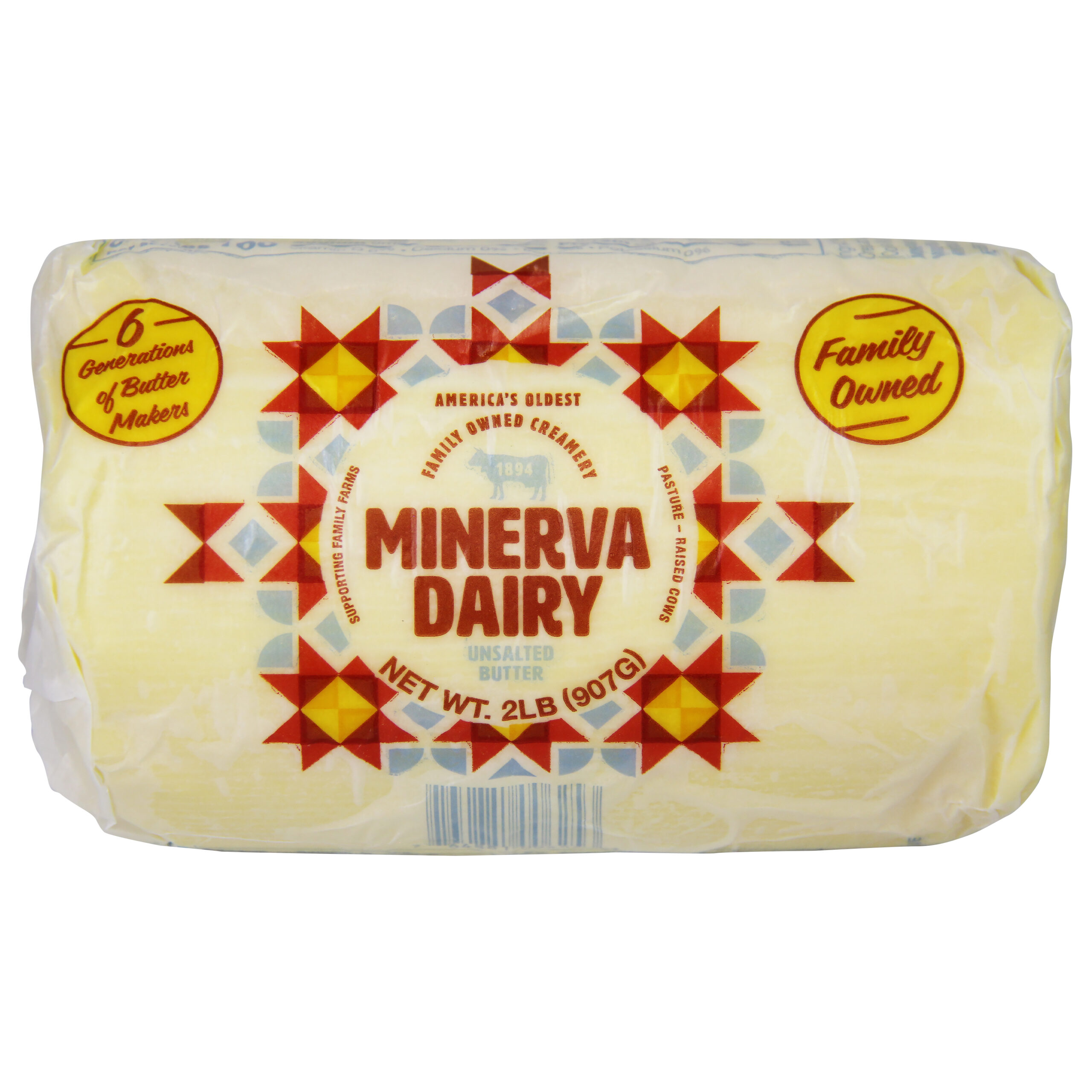 Minerva Dairy 2lb Unsalted Roll Butter