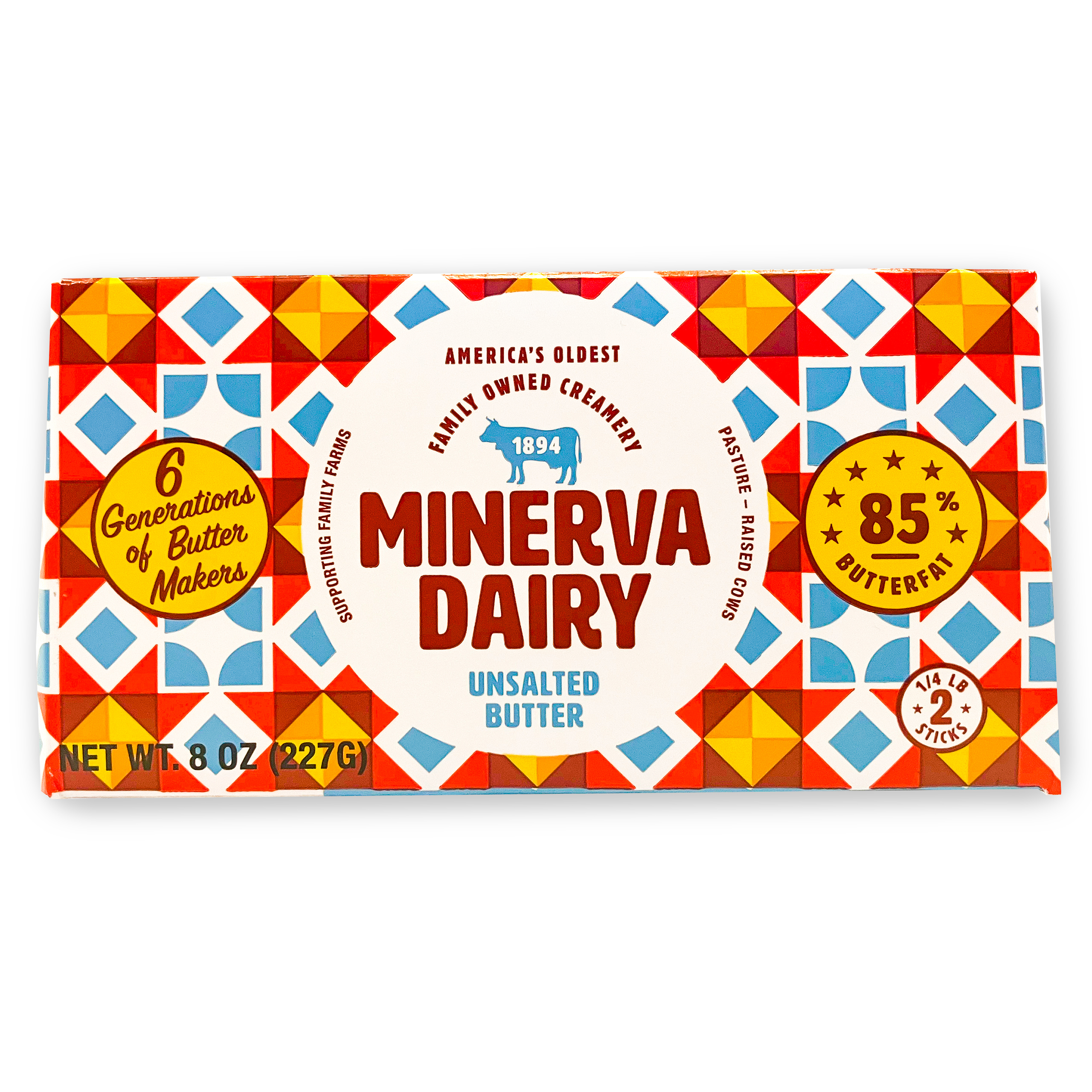 Minerva Dairy 8oz Unsalted Butter