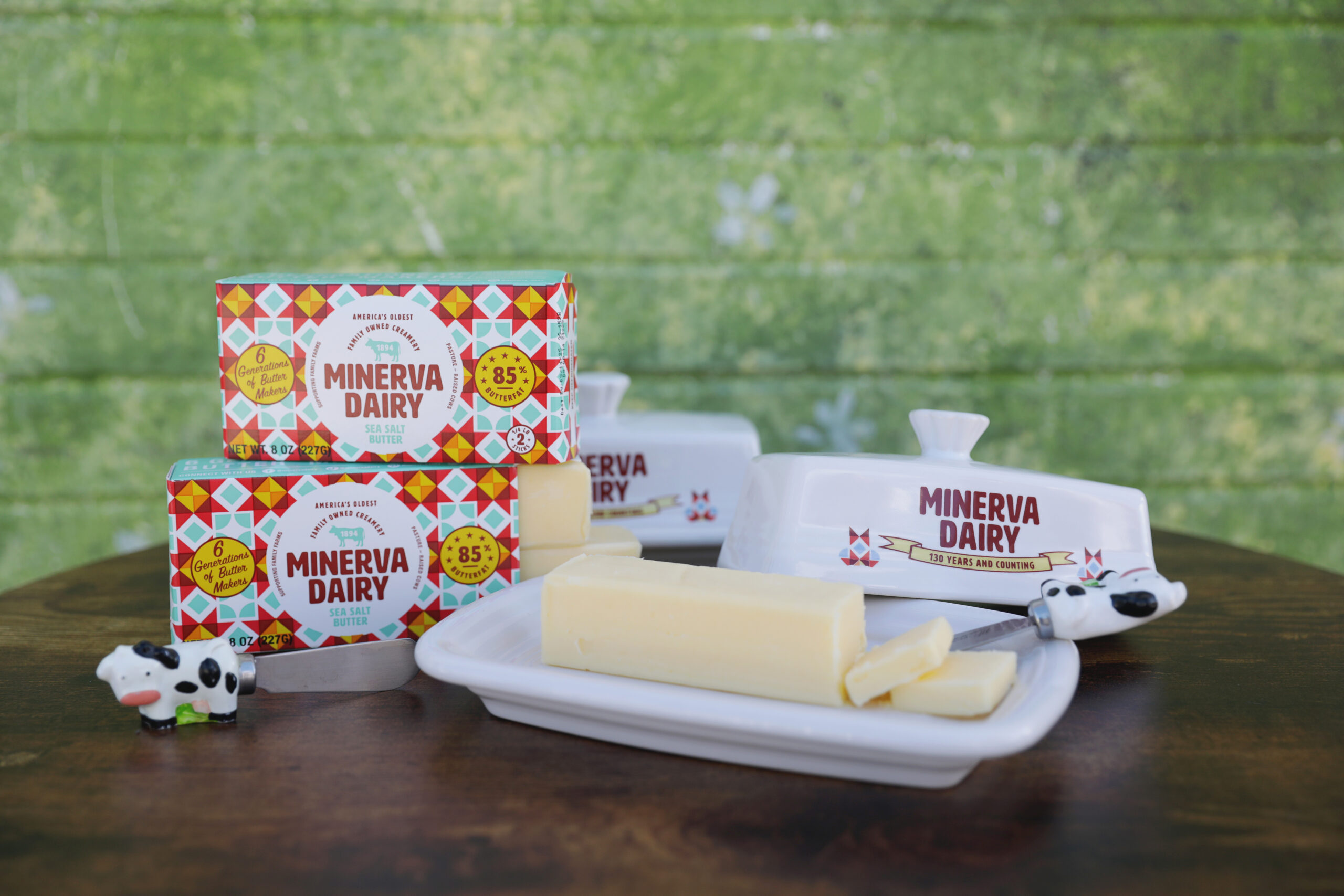Minerva Dairy Butter Sliced on Display