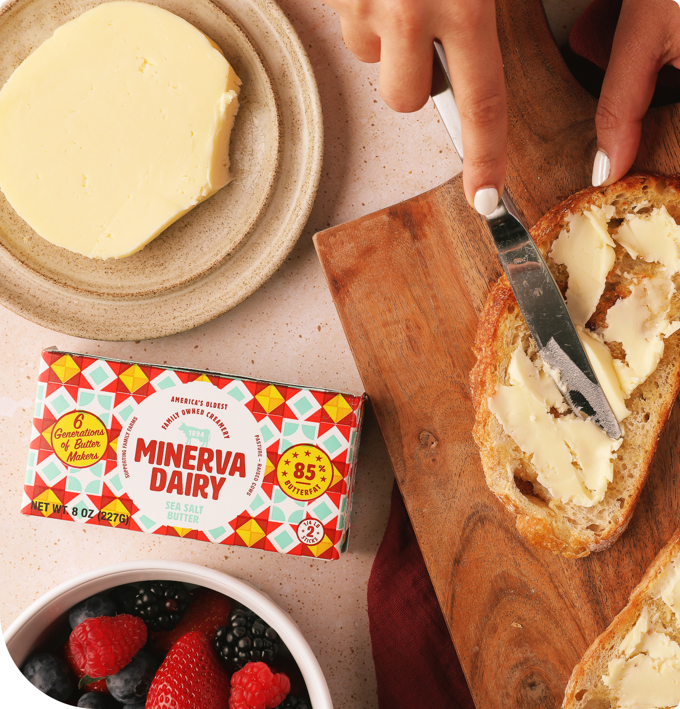 Minerva Dairy Butter in Action