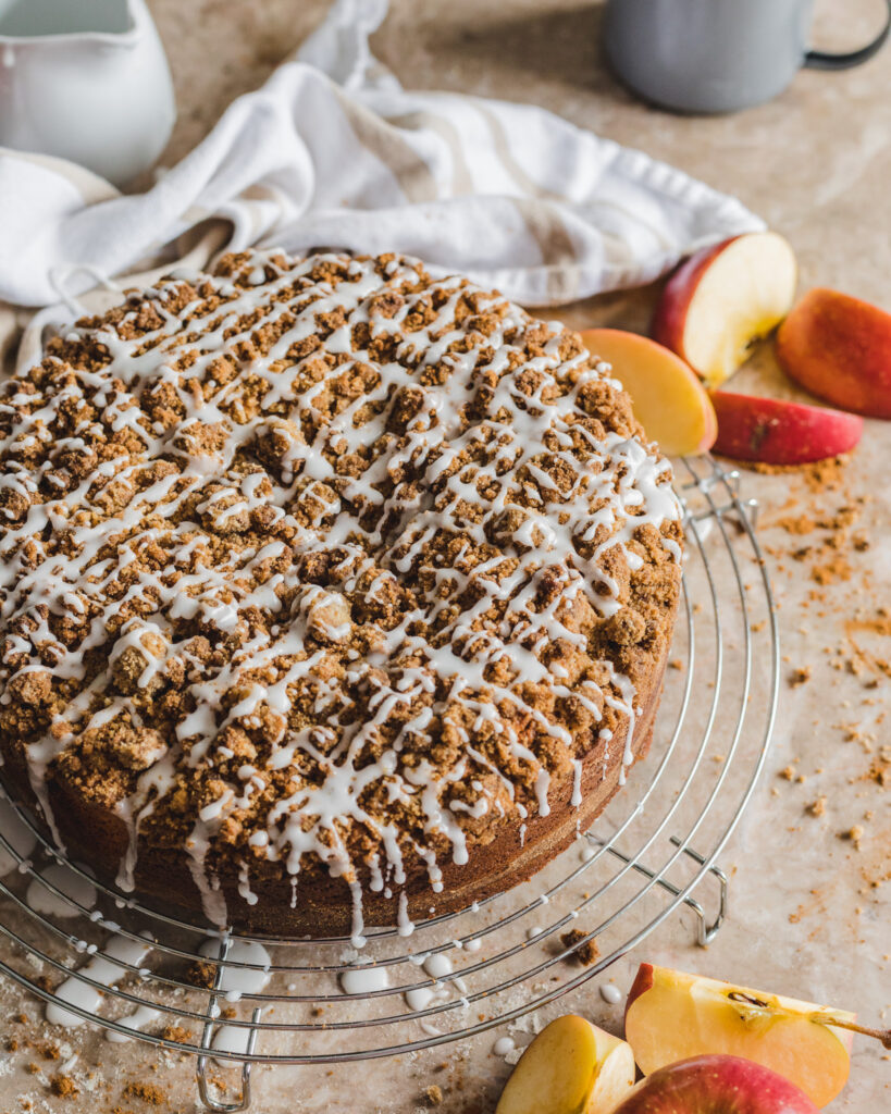 Brown Butter Coffee Cake with Cinnamon Swirl