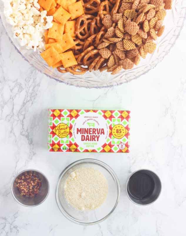 Buttery Seasoned Snack Mix Ingredients