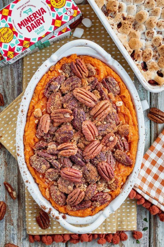 Buttery Sweet Potato Casserole with Pecans