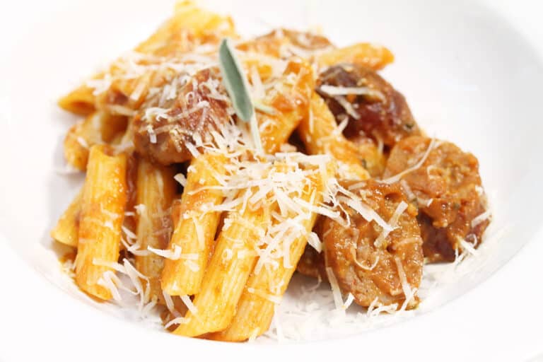 Creamy Sausage Pasta with Pumpkin Sauce