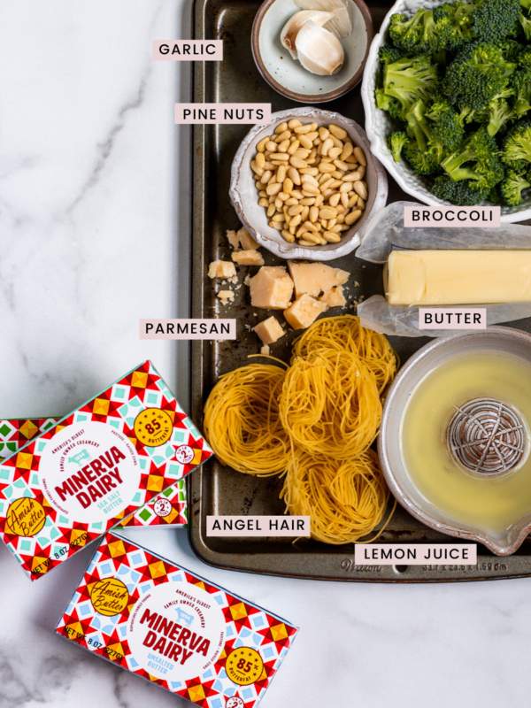 Easy Butter Lemon Pasta with Broccoli Ingredients