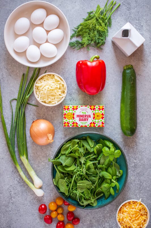 Garden Herb Frittata Ingredients