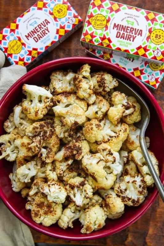 Garlic Herb Browned Butter Cauliflower Spread