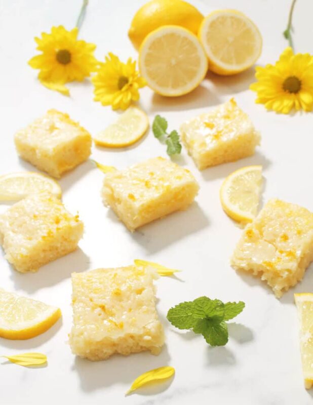 Lemon Bars with Glaze