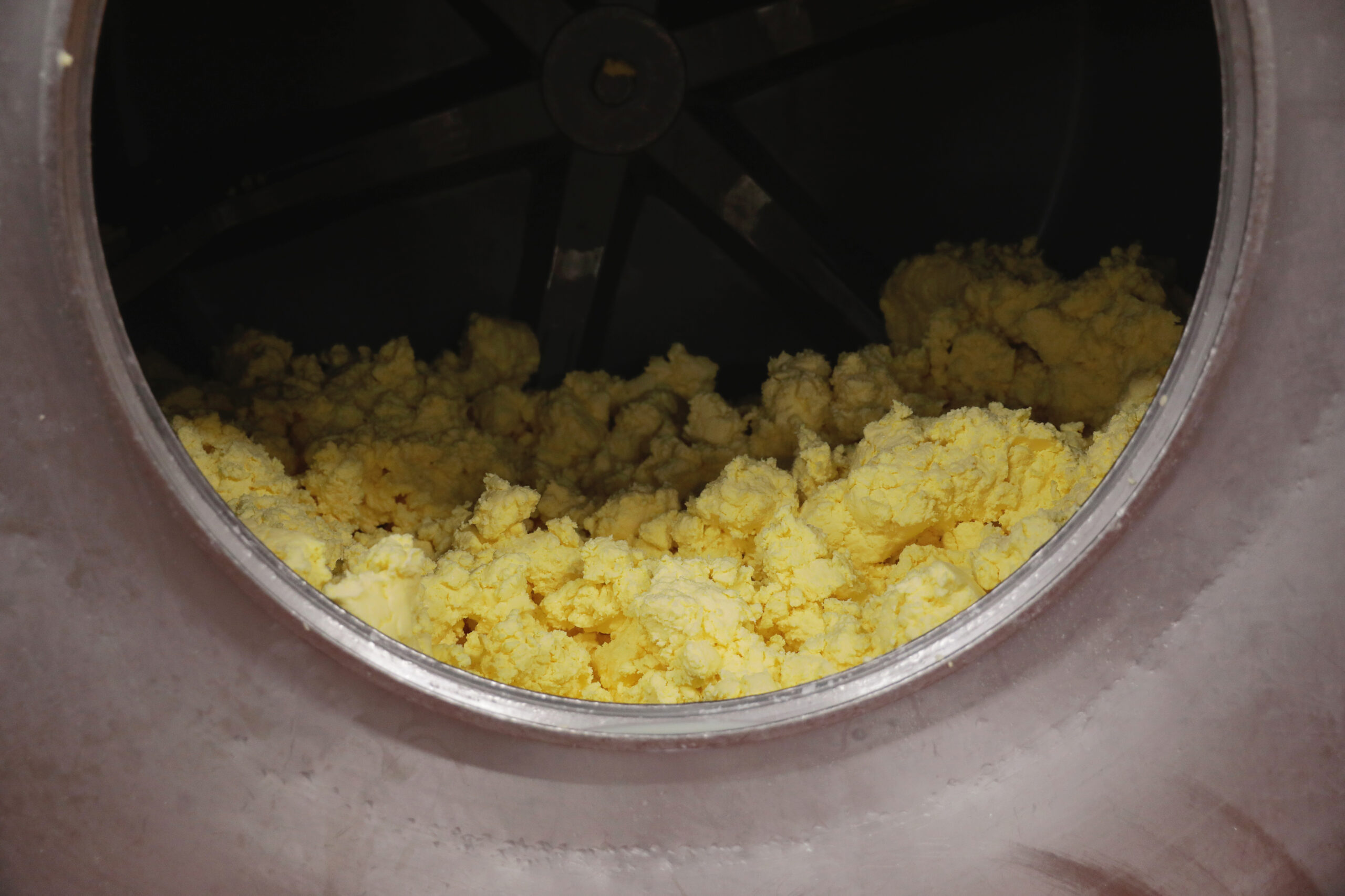 Minerva Dairy Butter Being Churned