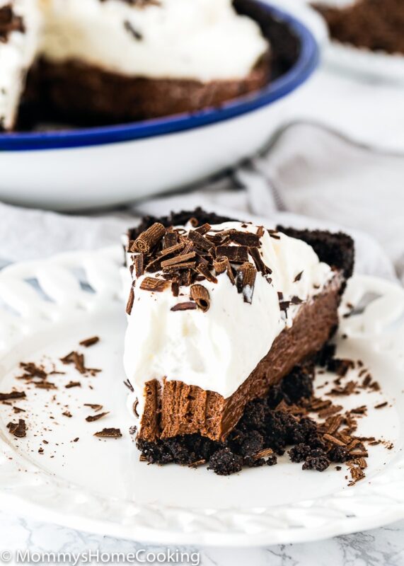 No-Bake Eggless Chocolate Cream Pie
