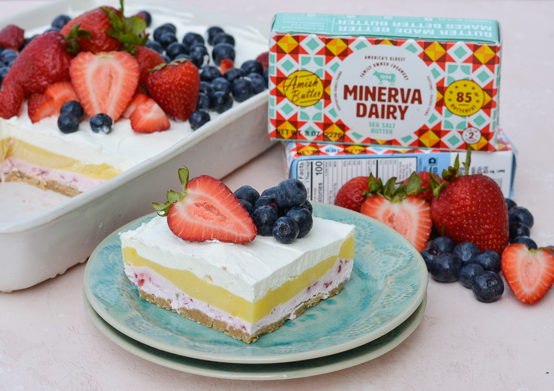 No Bake Strawberry Cheesecake Lush