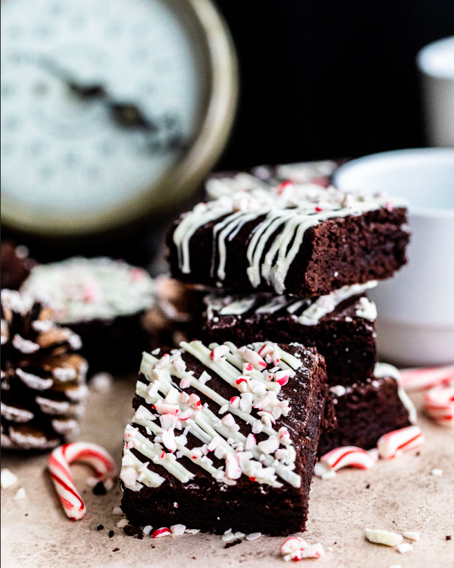 Peppermint Bark Brownies