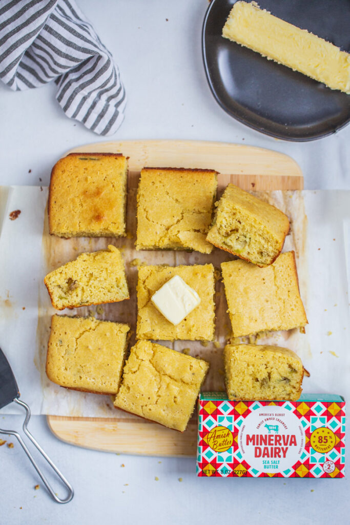 Roasted Green Chile Cornbread