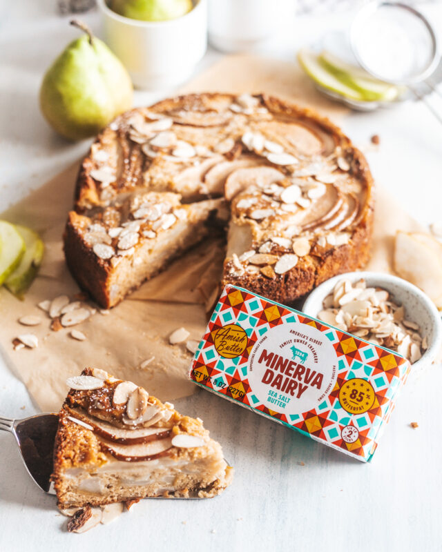 Spiced Pear and Almond Cake