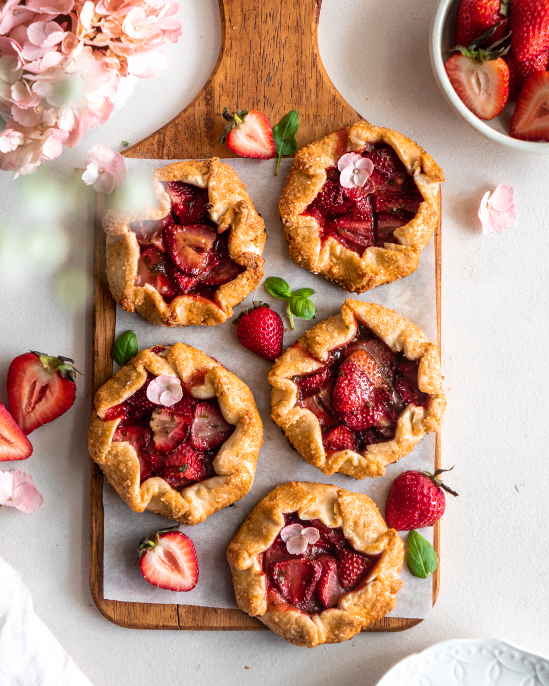 Strawberry Basil Galettes