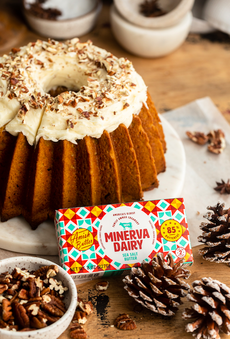 Sweet Potato Pound Cake with Cream Cheese Frosting