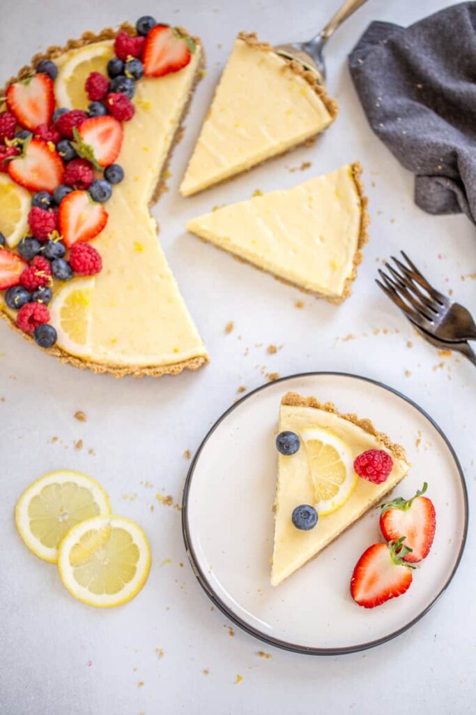 White Chocolate Lemon Cheesecake Tart