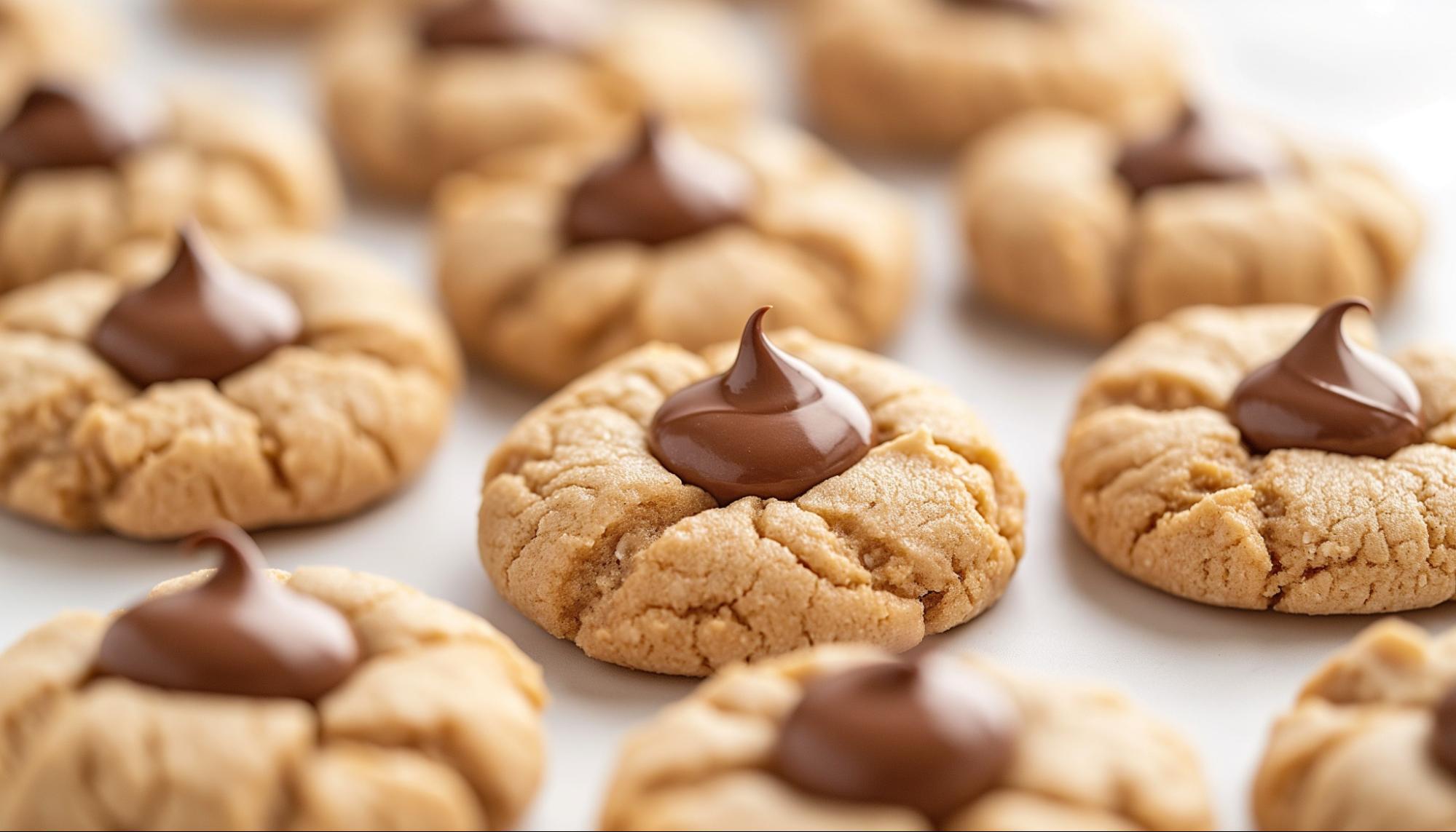 Peanut Butter Kiss Blossoms